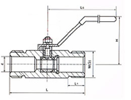 Q61F對焊球閥結構圖