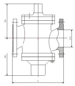 ZLF自力式流量平衡閥(不帶鎖)外形尺寸圖