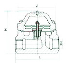 CS47H可調雙金屬片式蒸汽疏水閥外形尺寸圖